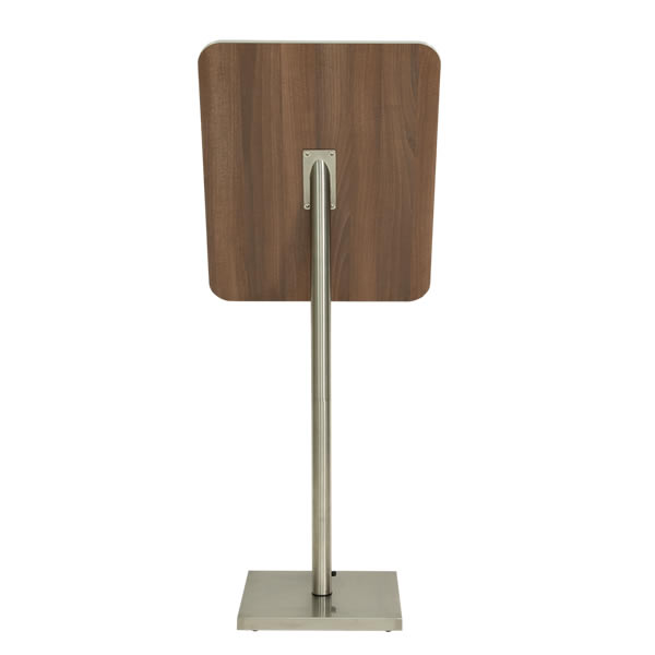 Dinner Set Stand Securit Glass Star Wood Effect Menu Stand | Oak & Walnut White Light ...